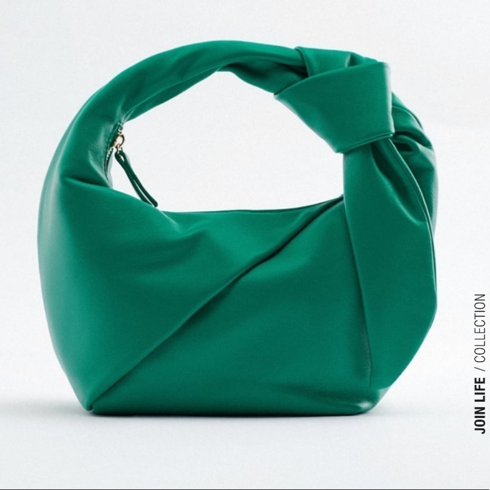ZARA Oval Leather Shoulder Bag